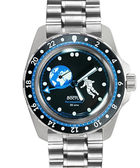 た*う様 アガベ　銀河旅人　ブルームーン　子株2つ付き Vostok Amphibia 14032G Luna Dude Cosmodiver Earth Watch [Exclusive