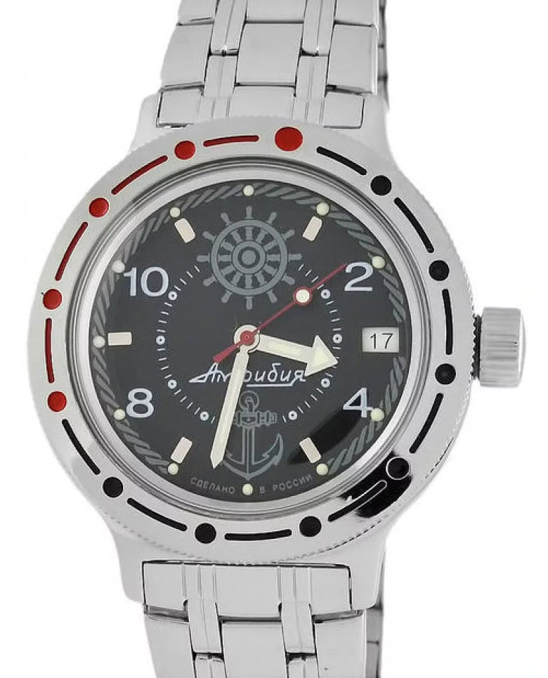 Vostok Amphibia 420526 Steve Zissou Watch| ScubaDudeStore Vostok Amphibia 420526 Steve Zissou Watch| ScubaDudeStore
