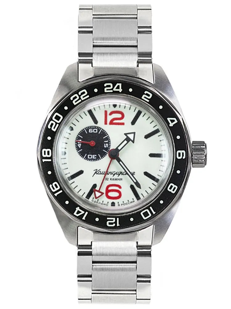 Vostok Komandirskie 03099A GMT Watch | ScubaDudeStore Vostok Komandirskie 03099A GMT Watch | ScubaDudeStore