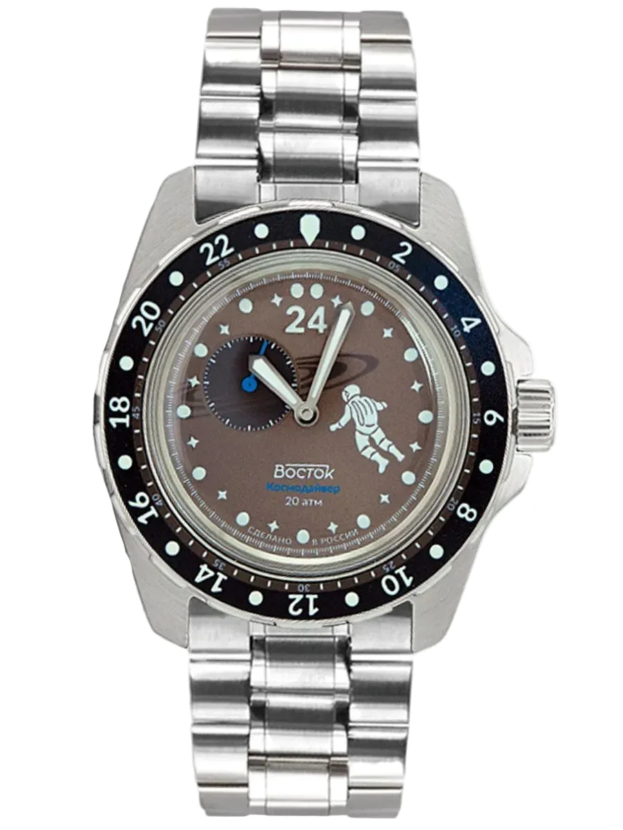 Vostok Amphibia 14063G Cosmodiver Saturn GMT Watch – ScubaDudeStore
