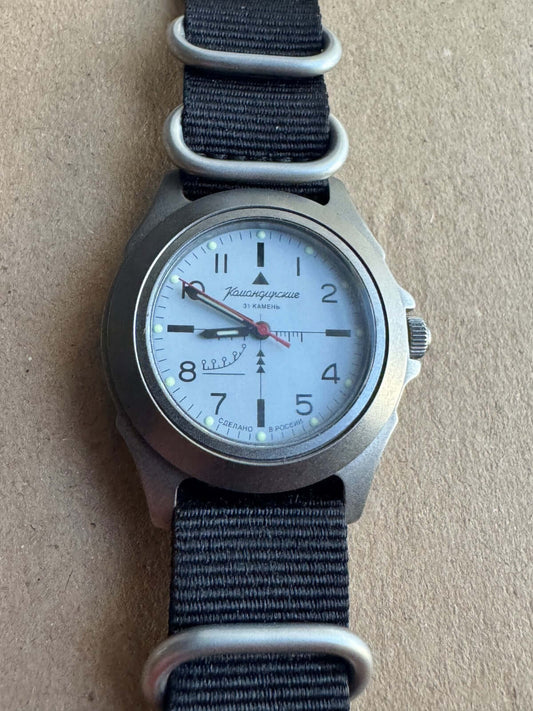 Vostok Komandirskie 30603G Dragunov SVD Watch USED | Scubadudestore