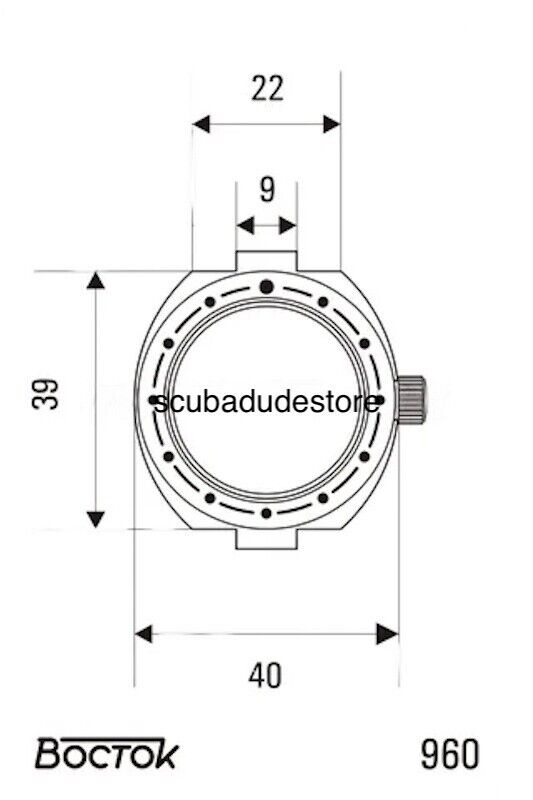 Vostok Amphibia 96076A Neptune GMT Watch