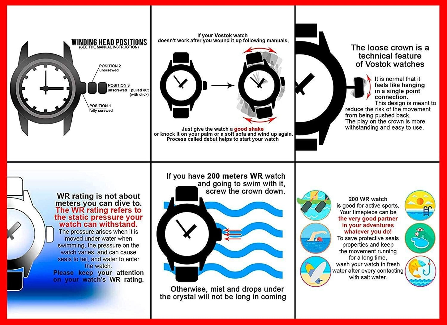Vostok Komandirskie 650858 Watch