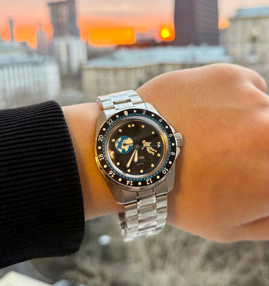 Vostok Amphibia 14032G Luna Dude Cosmodiver | Scubadudestore