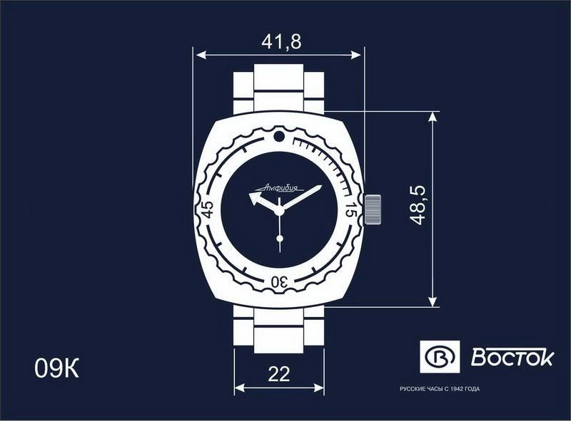 Vostok Amphibia 09 Case Collection | Scubadudestore