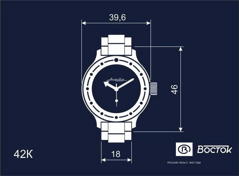 Vostok Amphibia 42 Case Collection | Scubadudestore