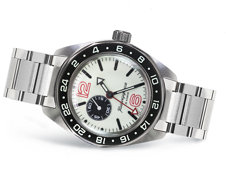 Vostok Komandirskie 03002B GMT Watch | ScubaDudeStore