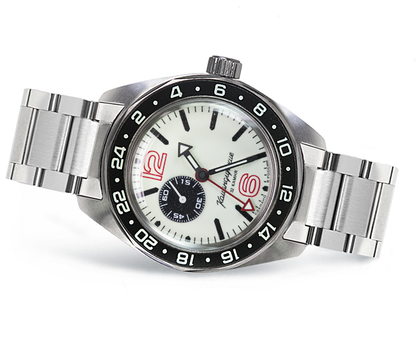 Vostok Komandirskie 03002B GMT Watch | ScubaDudeStore