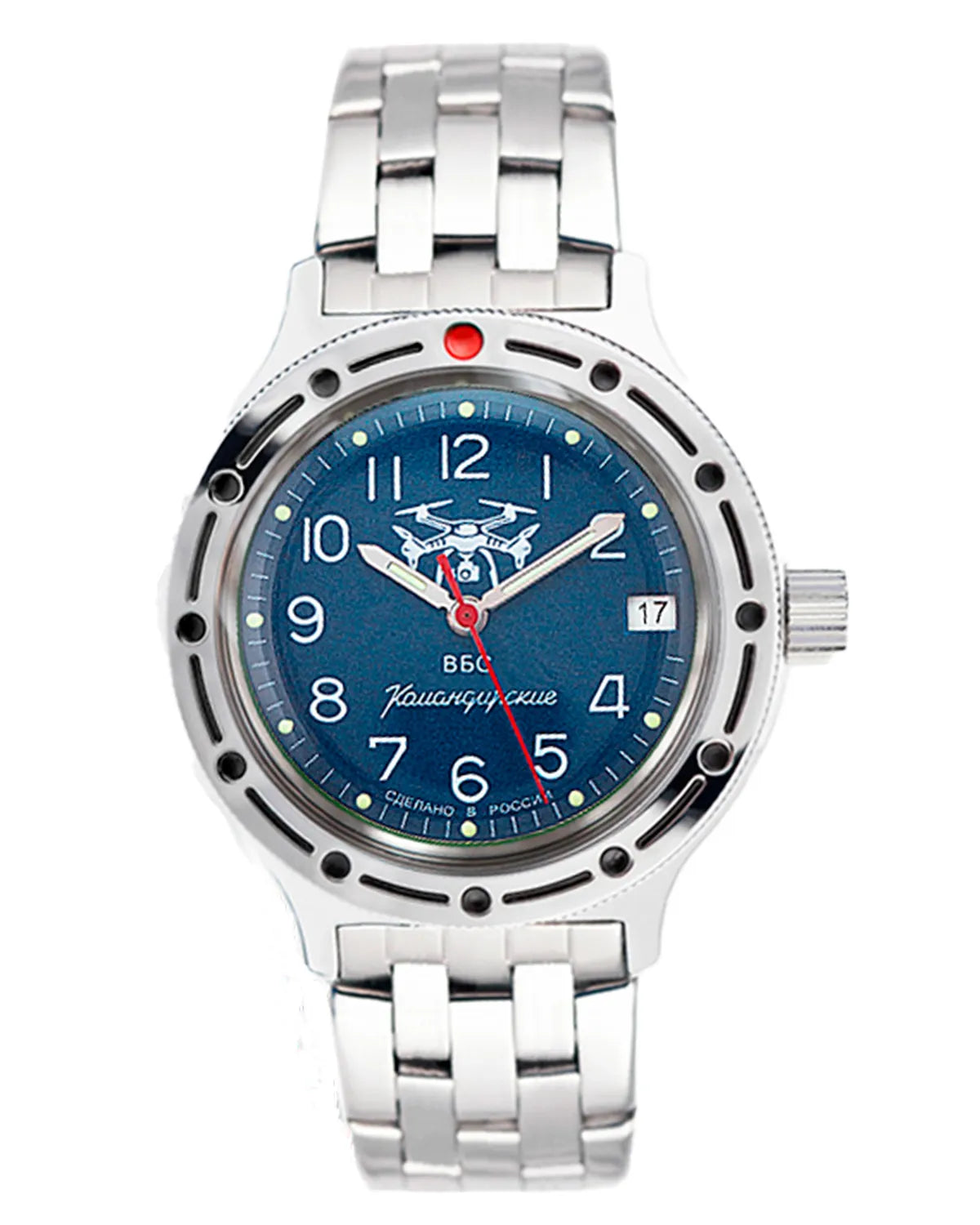 Vostok Komandirskie 42091G Unmanned Systems Forces Watch | Scubadudestore