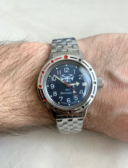 Vostok Komandirskie 42091G Unmanned Systems Forces Watch | Scubadudestore