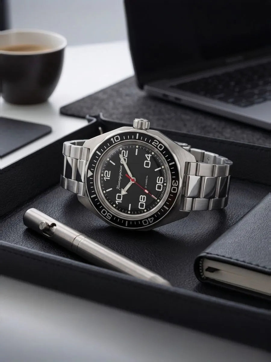 Vostok Komandirskie 65087G Automatic Mechanical Watch | Scubadudestore