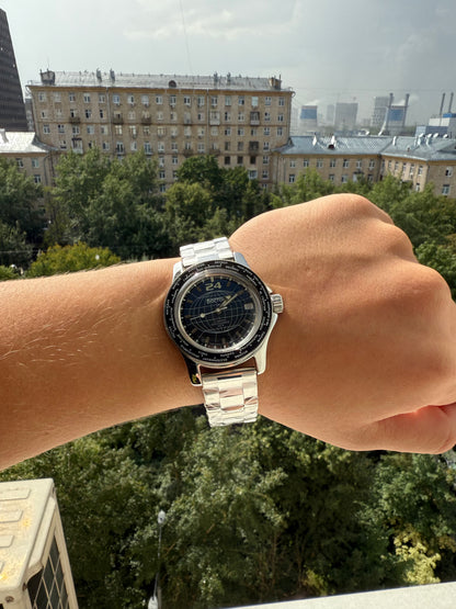 Vostok Amphibia 13027A 24-hour Automatic Watch | Scubadudestore