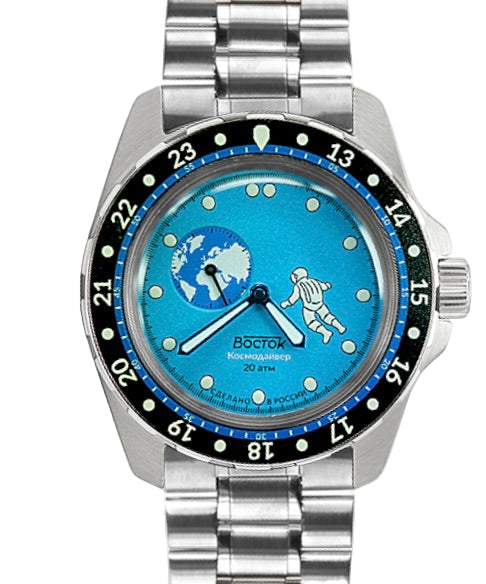Vostok Amphibia 14031G Luna Dude (Earth) Watch | Scubadudestore