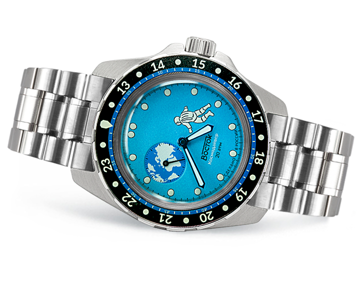 Vostok Amphibia 14031G Luna Dude (Earth) Watch | Scubadudestore