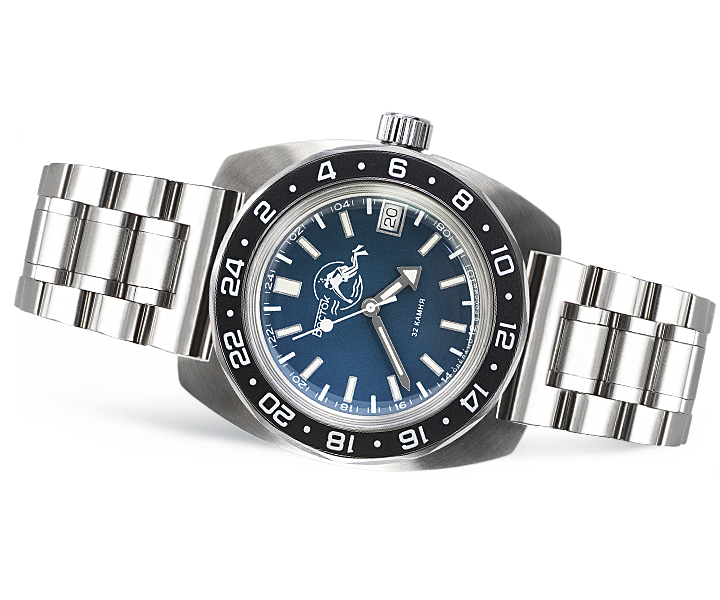 Vostok Amphibia 17003B Automatic 24-hour Watch