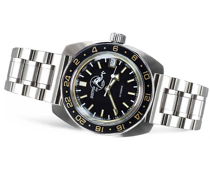 Vostok Amphibia 17005B Automatic 24-hour Watch