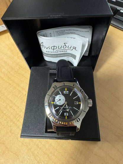 Vostok Amphibia 12073B Watch Diver Mechanical USED