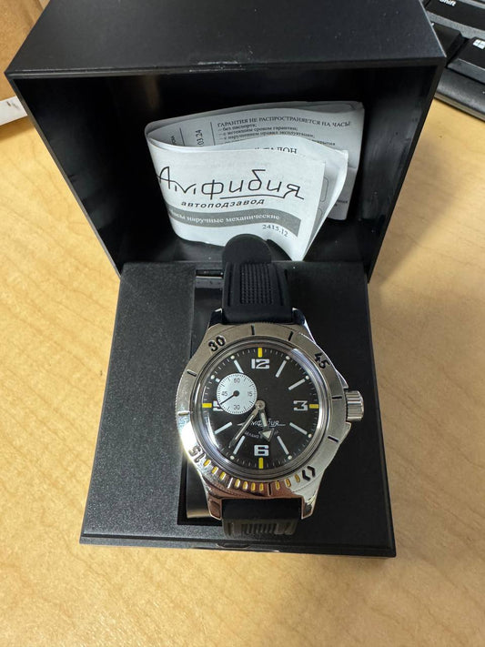 Vostok Amphibia 12073B Watch Diver Mechanical USED