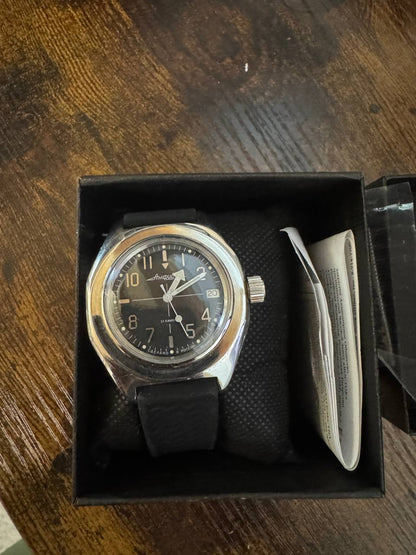 Vostok Amphibia 670921 Classic Watch For Parts or Repair