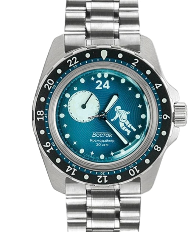 Vostok Amphibia 14038B Luna Dude Watch | Scubadudestore