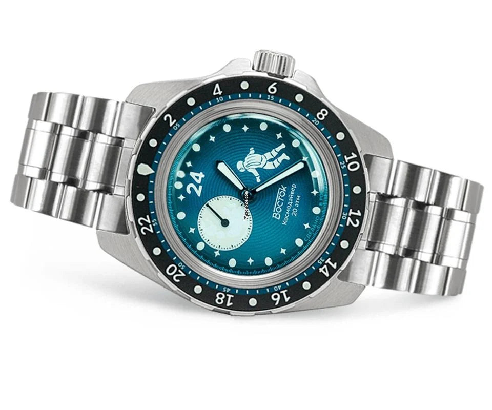 Vostok Amphibia 14038B Luna Dude Watch | Scubadudestore