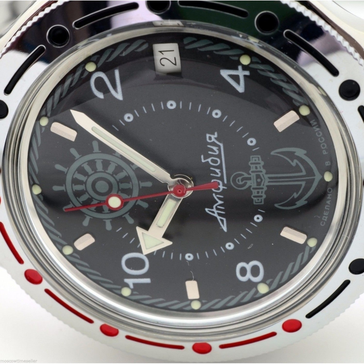 Vostok Amphibia 420526 Steve Zissou Watch| ScubaDudeStore