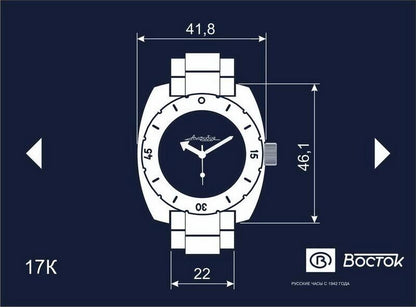 Vostok Amphibia 17035B GMT Batman Watch