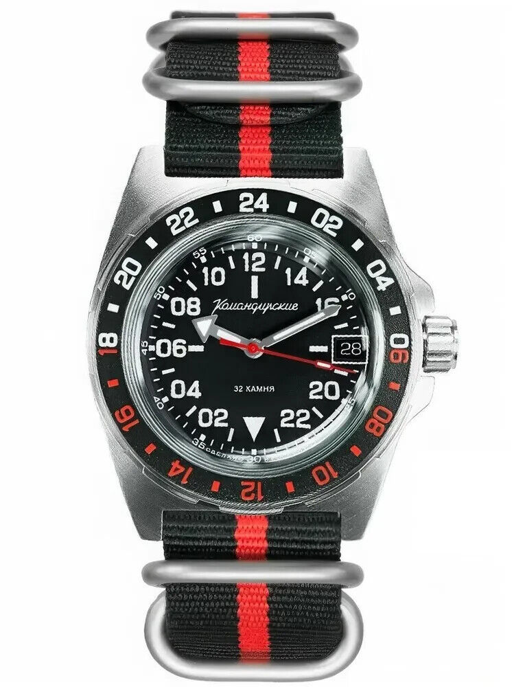 Vostok Komandirskie 95058B 24-Hour Automatic Watch