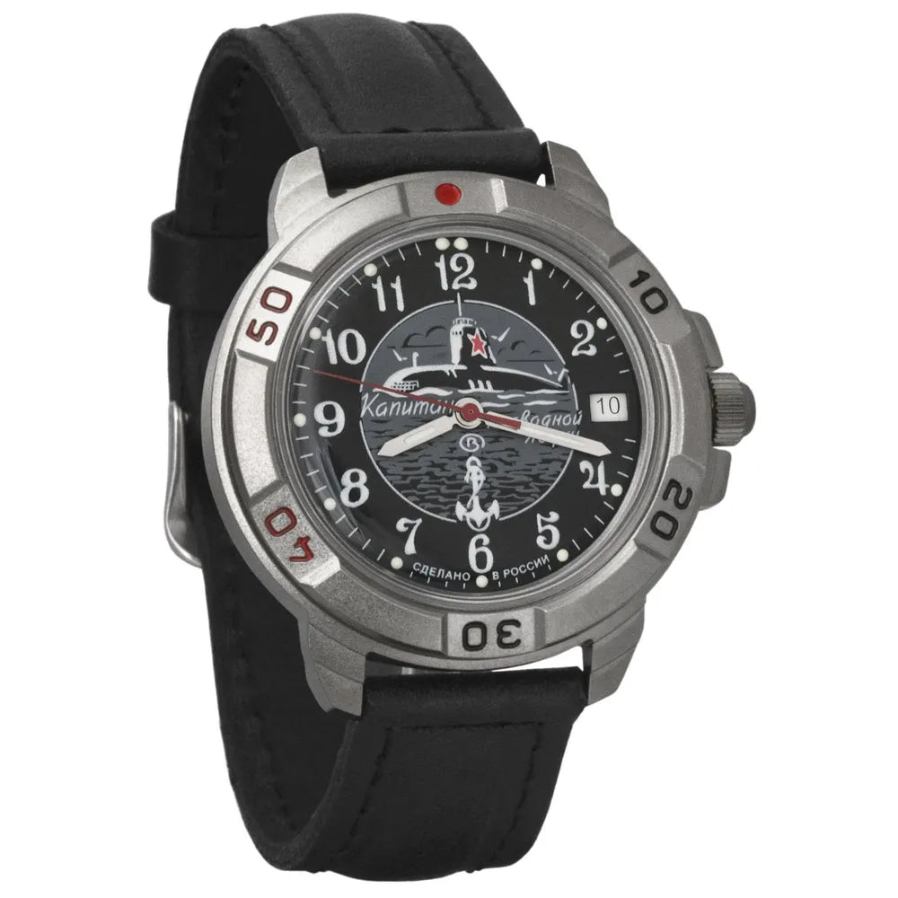 Vostok Komandirskie 436831 Mechanical Submarine Watch | Scubadudestore