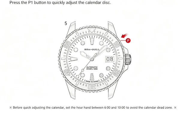 Sea-Gull Ocean 815176205 Diving Watch | Scubadudestore