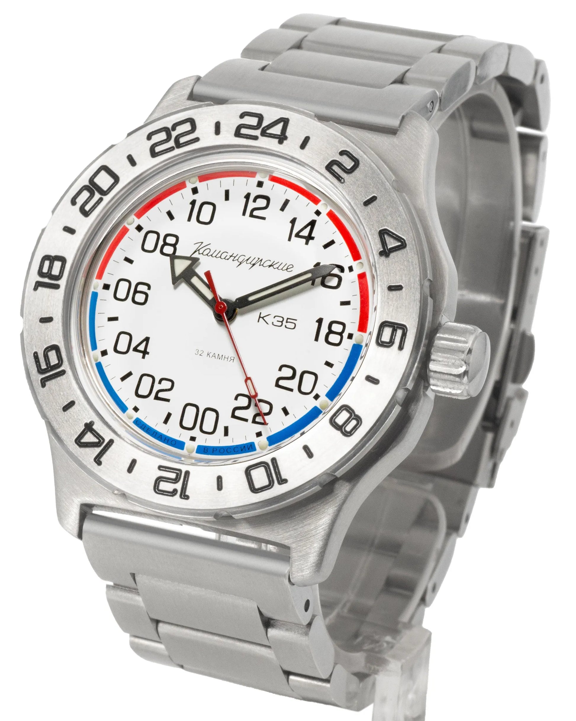Vostok Komandirskie 35084A K-35 24-Hour Watch | ScubaDudeStore
