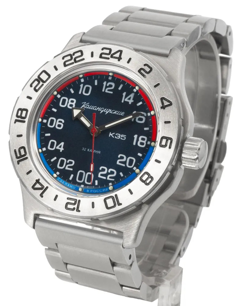 Vostok Komandirskie K-35 | 24-Hour Watch | ScubaDudeStore