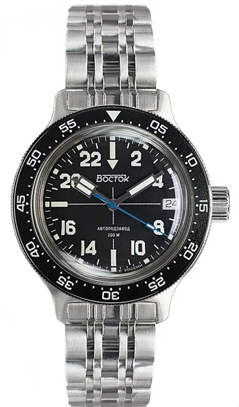 Vostok Amphibia 72015B 24-Hour Watch | Scubadudestore