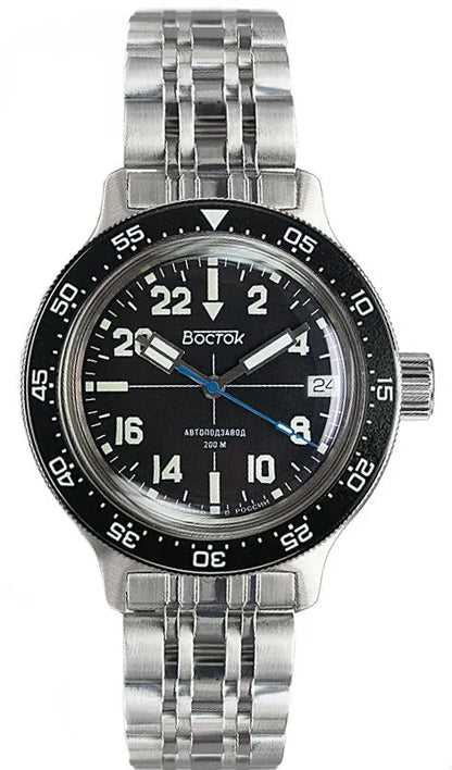 Vostok Amphibia 72015B 24-Hour Watch | Scubadudestore