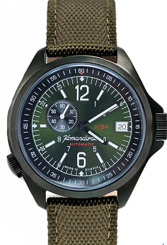 Vostok Komandirskie K-34 476966 Watch | Scubadudestore