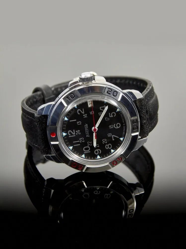 Vostok Komandirskie 431783 Mechanical Military Watch | Scubadudestore