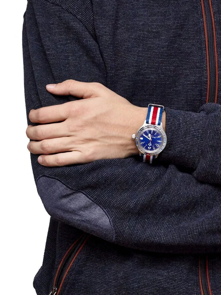 Vostok Amphibia 72047B Watch Russian National Guard | Scubadudestore