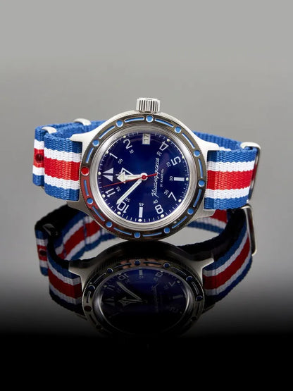 Vostok Amphibia 72047B Watch Russian National Guard | Scubadudestore