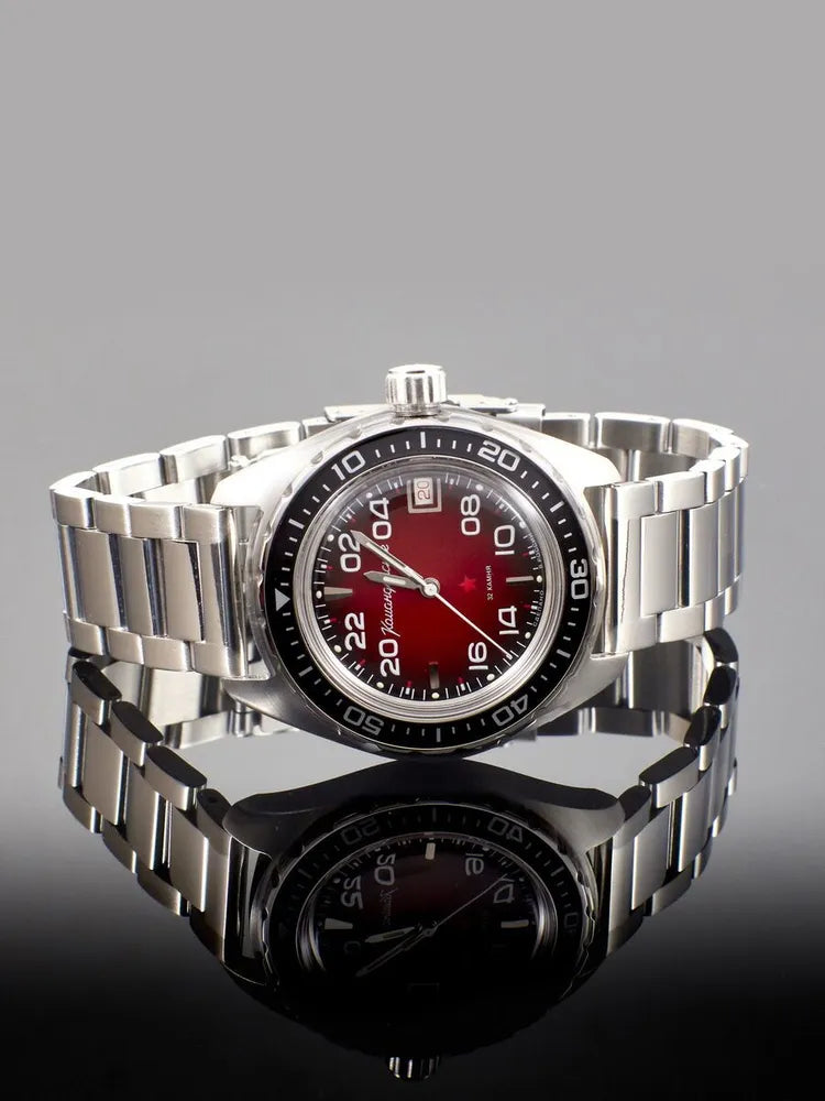 Vostok Komandirskie 02039A 24-Hour Watch | Scubadudestore
