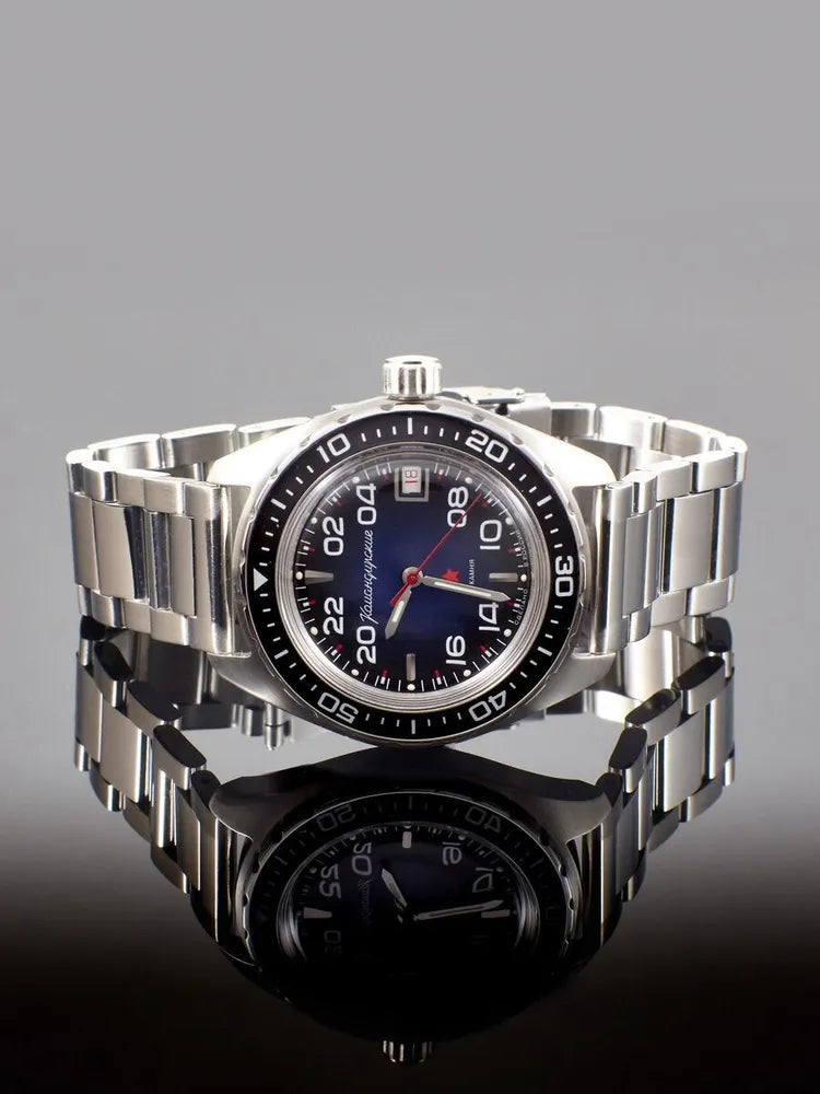 Vostok Komandirskie 02036A Self-winding 24-hour Watch | Scubadudestore