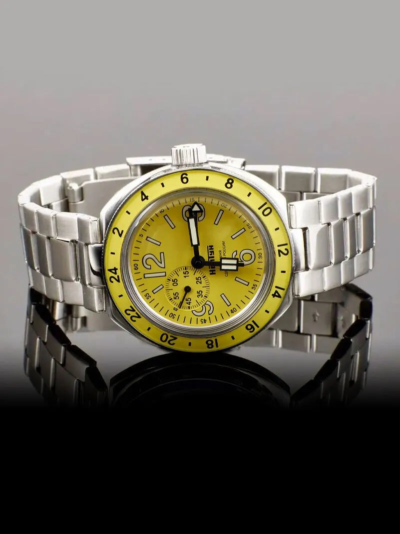【電力開発】ジャクソン・アヴィズ・ブラン・ド・ブラン　1996 Vostok Amphibia 96074A Neptune GMT Watch | ScubaDudeStore