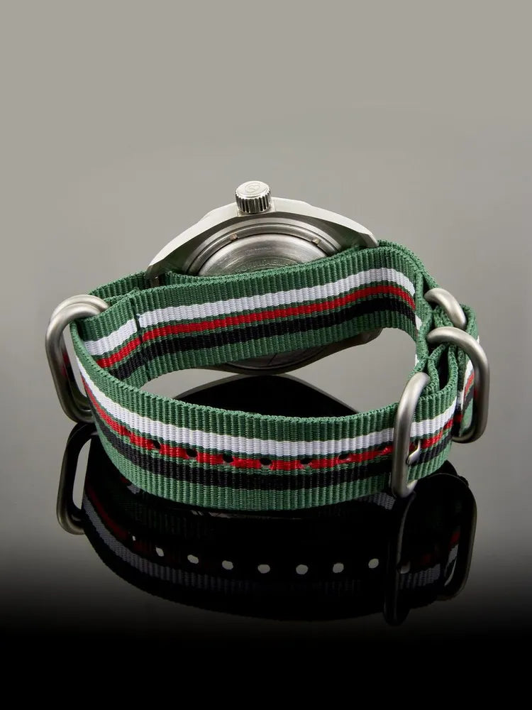 Vostok Komandirskie 03097A GMT Watch Russian Military Automatic | Scubadudestore