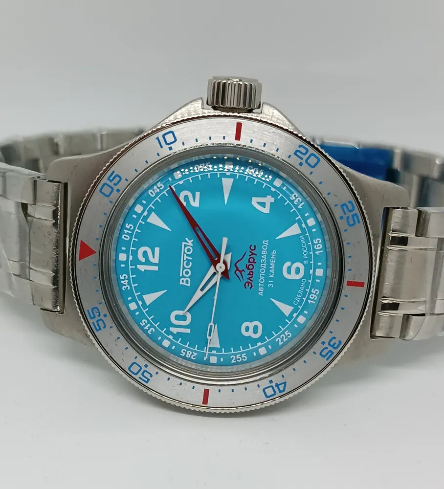 Vostok Amphibia 74044V Elbrus Watch | Scubadudestore