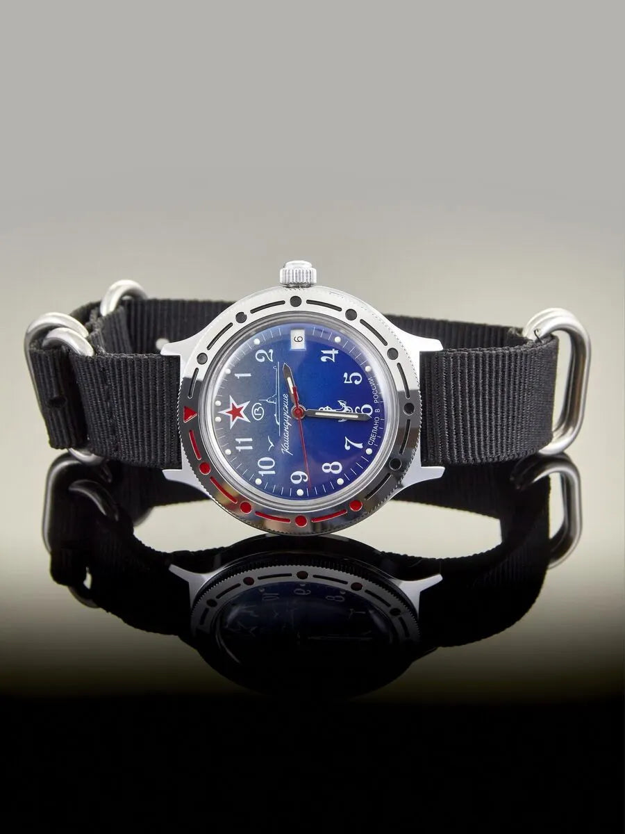 Vostok Komandirskie 921289 Submarine Mechanical Watch | Scubadudestore