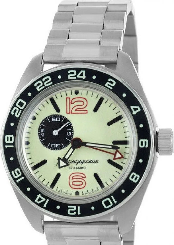 Vostok Komandirskie 03002B Automatic GMT Watch