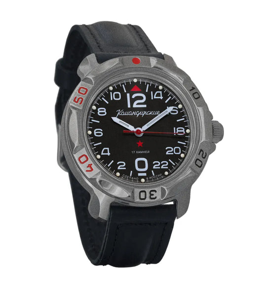 Vostok Komandirskie 81615V 24-Hour Military Mechanical Watch | Scubadudestore