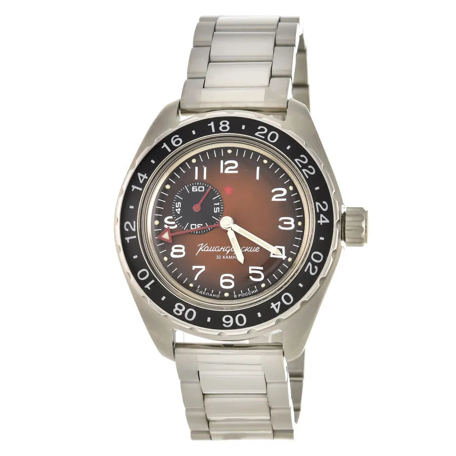 Vostok Komandirskie 02017A GMT Automatic Watch | Scubadudestore