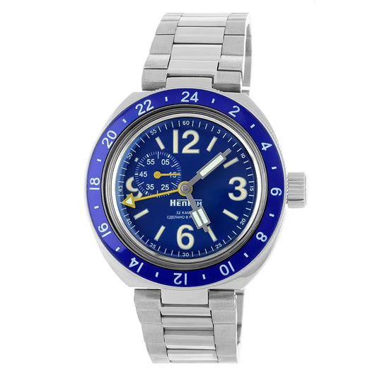 Vostok Amphibia 96073A NEPTUNE GMT Watch | Scubadudestore