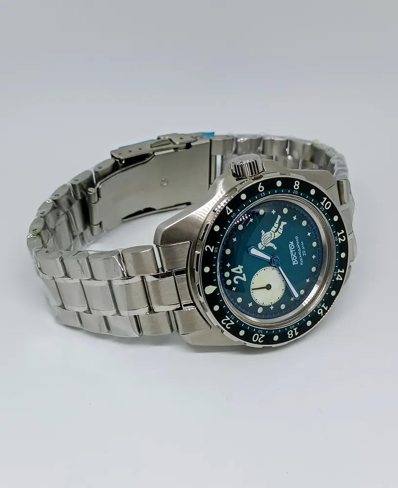 Vostok Amphibia 14038B Luna Dude Watch | Scubadudestore