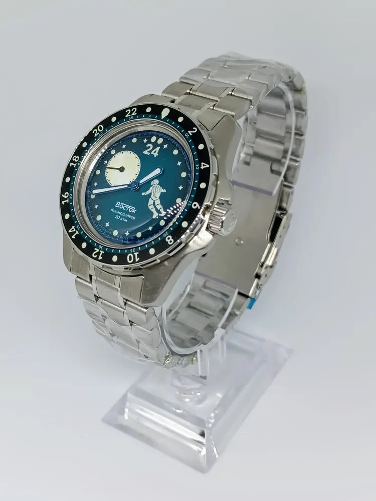 Vostok Amphibia 14038B Luna Dude Watch | Scubadudestore